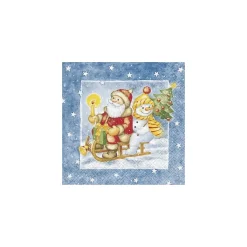 Servilletas de papel 8210600 Paseo en trineo 33x33cm. (20 unidades)