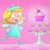 Servilletas de Papel Hada y Cupcakes 33x33cm