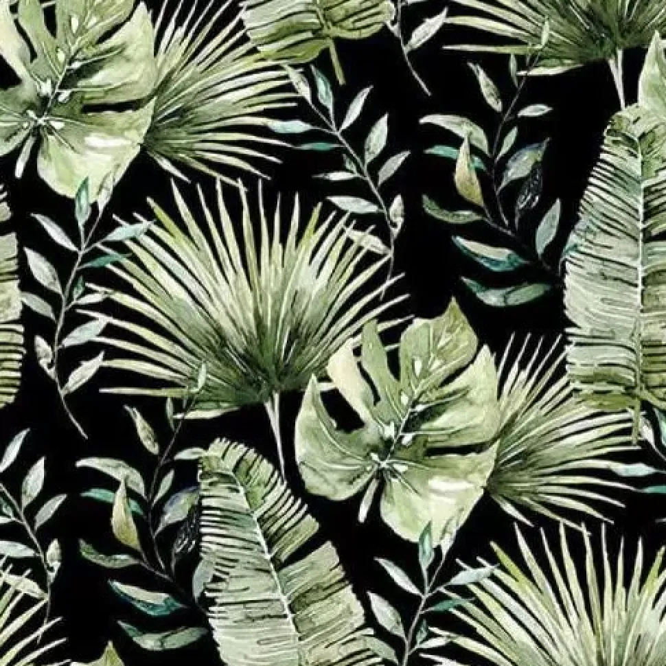 Servilletas de papel Jungle Leaves Black 33x33cm