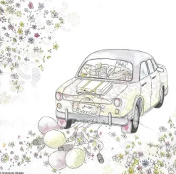 Servilletas de papel Just Married 33x33cm