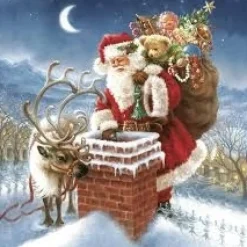 Servilletas de Papel Santa Claus 33x33cm