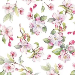 Servilletas de papel Spring Blossom White 33x33cm