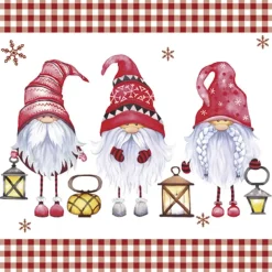 Servilletas Scandinavian Gnomes 33x33cm