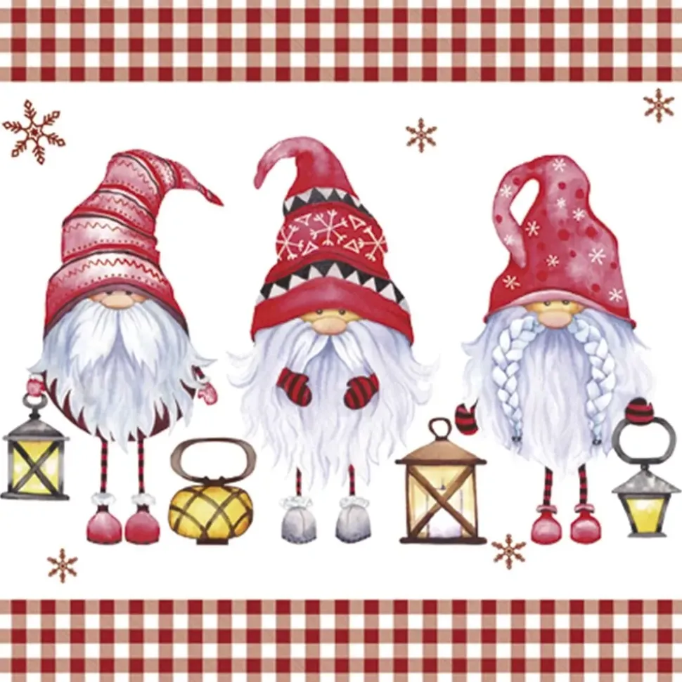 Servilletas Scandinavian Gnomes 33x33cm