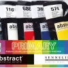 Set 5 Acrílicos Abstract Colores Primarios Sennelier 120ml