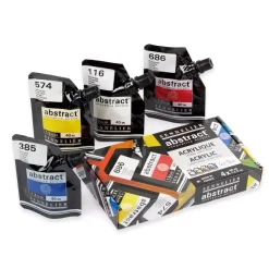 Set 4 Acrílicos Abstract Colores Primarios Sennelier 40ml