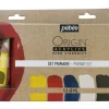 Set 5 acrílicos ecológicos primarios Origin Pebeo 60ml