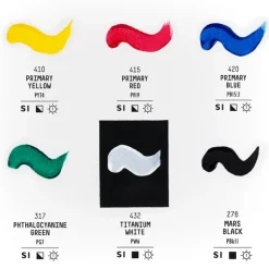 Set 6 acrílicos Fluid Basics Liquitex 118ml