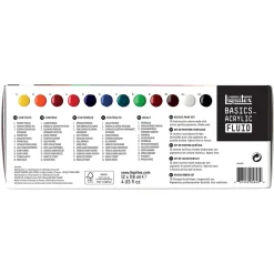 Set 12 acrílicos Fluid Basics Liquitex 118ml