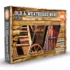 Set 6 acrílicos para efecto madera vieja y desgastada Vol1 AK Interactive 17ml