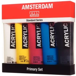 Set 5 Acrílicos Primarios Amsterdam 120ml