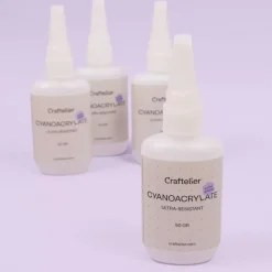 Set 12 Adhesivos de Cianoacrilato Craftelier 50g