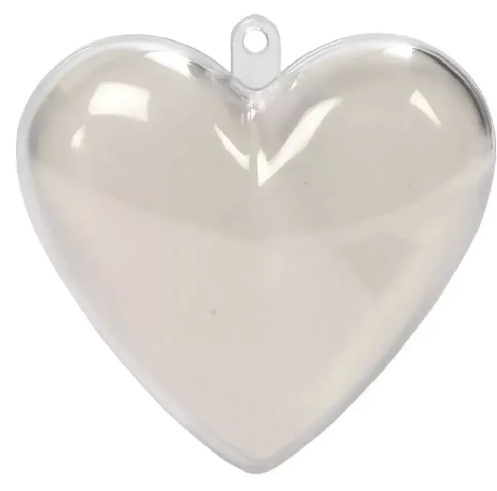 Set 10 Adornos Transparentes Corazón Creativ Company