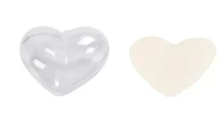 Set 10 Adornos Transparentes Corazón Creativ Company