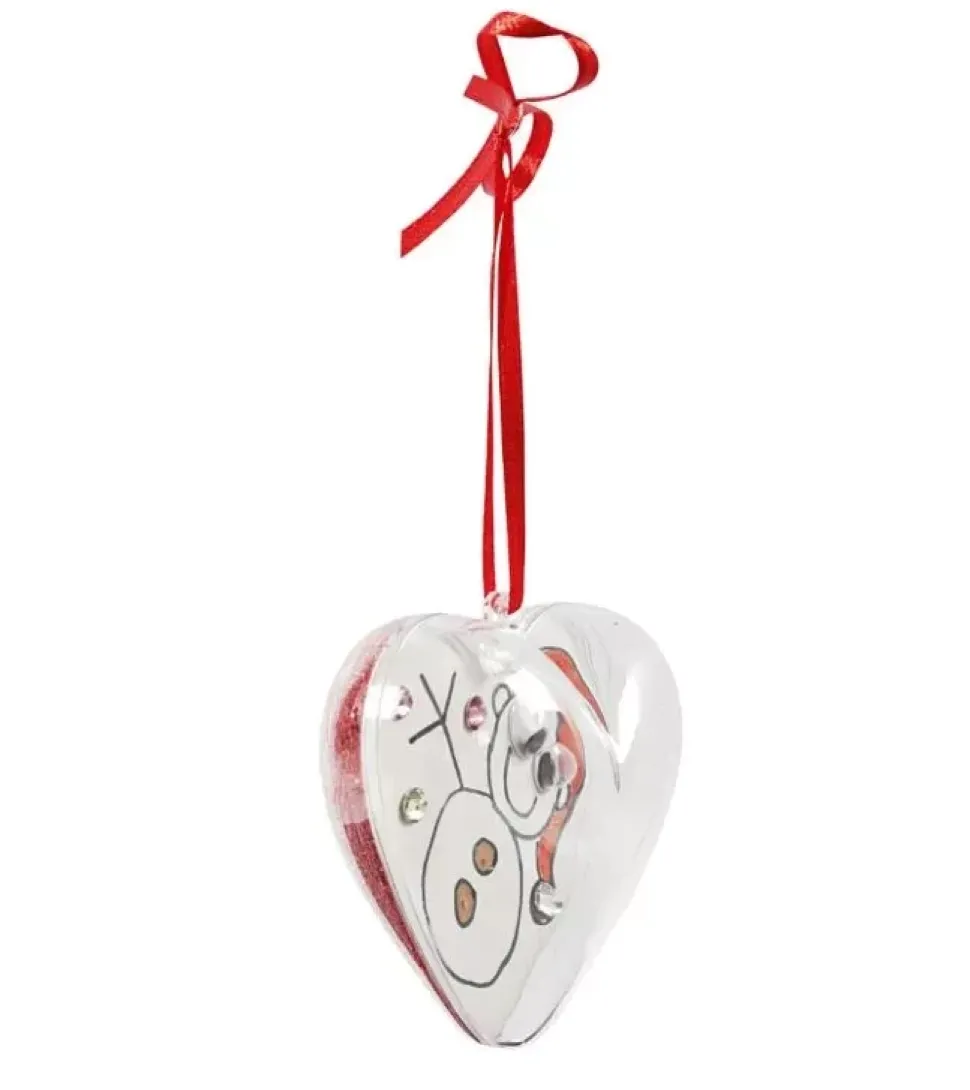 Set 10 Adornos Transparentes Corazón Creativ Company