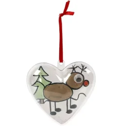 Set 10 Adornos Transparentes Corazón Creativ Company