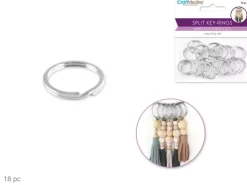 Set 18 Anillas de Llavero MultiCraft 19mm
