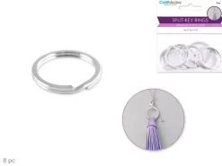 Set 8 Anillas de Llavero MultiCraft 32mm