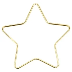 Set 3 anillas de metal Estrella Dorada Artemio