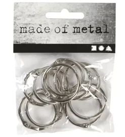 Set 10 Anillas Metálicas Creativ Company 25mm