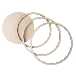 Set 8 Anillos de Madera Rayher