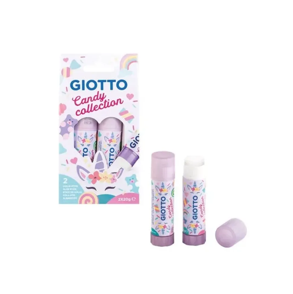 Set 2 barras de pegamento Candy Collection Giotto 20g