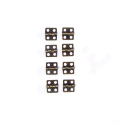 Set 8 Bisagras Cuadradas Bronce Viejo Pequeñas
