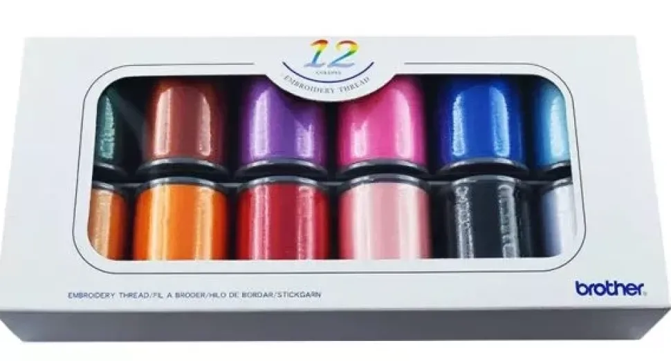 Set 12 Bobinas de Hilo Brother