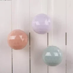 Set 6 Bolas de Facetas de Plástico Transparente Rayher 8cm