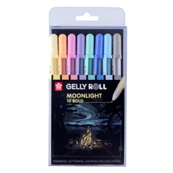 Set 8 Bolígrafos de gel pastel Bold Gelly Roll Moonlight Sakura