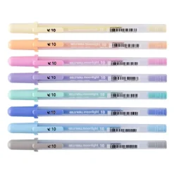 Set 8 Bolígrafos de gel pastel Bold Gelly Roll Moonlight Sakura