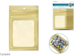 Set 8 Bolsas Ziplock Oro Multicraft