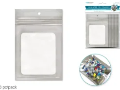 Set 8 Bolsas Ziplock Plata Multicraft