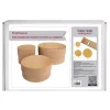 Set 3 cajas circulares de regalo kraft Fabrika Decoru