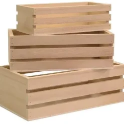 Set 3 Cajas de Madera Artemio