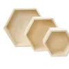 Set 3 Cajas Hexagonales de Madera Creativ Company