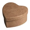Set 4 Cajas Pequeñas Corazón de Papel Maché Rayher