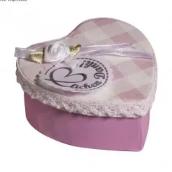 Set 4 Cajas Pequeñas Corazón de Papel Maché Rayher