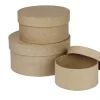 Set 3 Cajas Redondas de Papel Maché Creativ Company