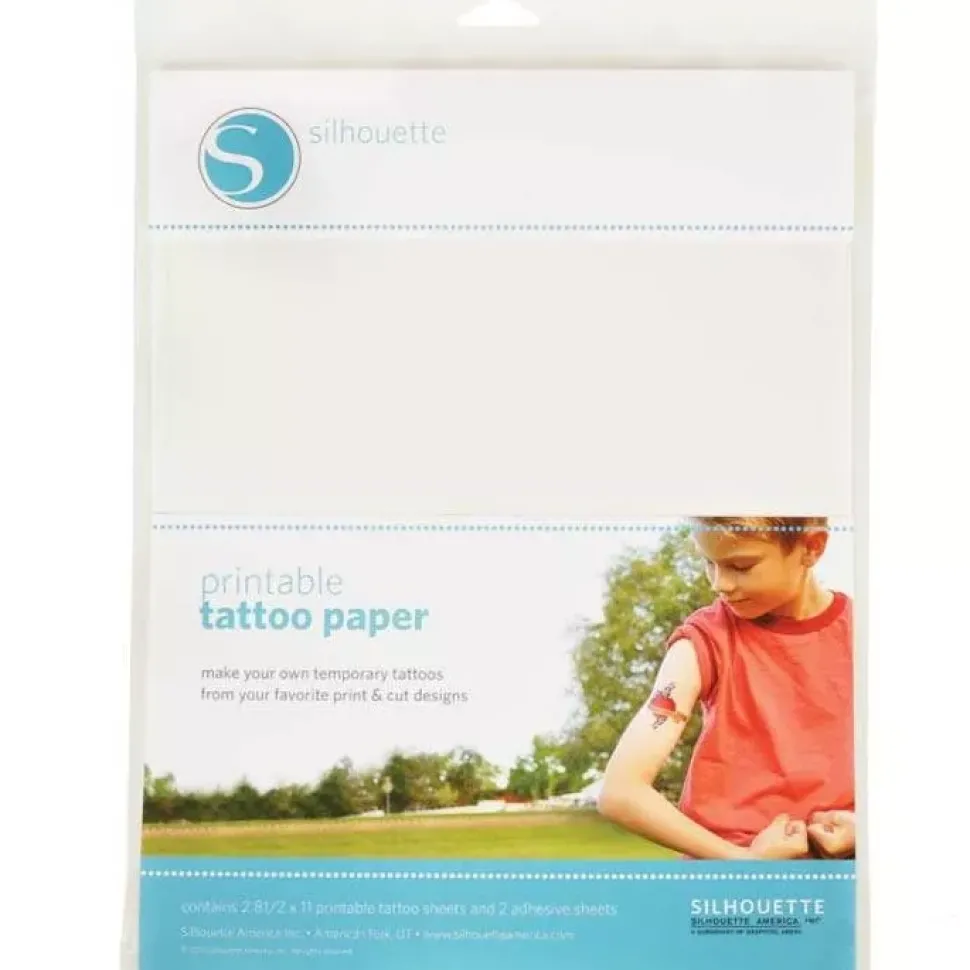 Set 2 Calcomanías Tatuajes Temporales Silhouette