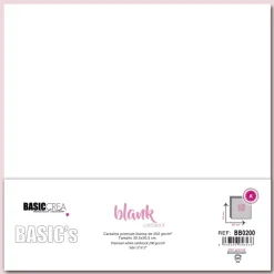 Set cartulinas Blancas Premium Basic Crea 30x30cm 200gr
