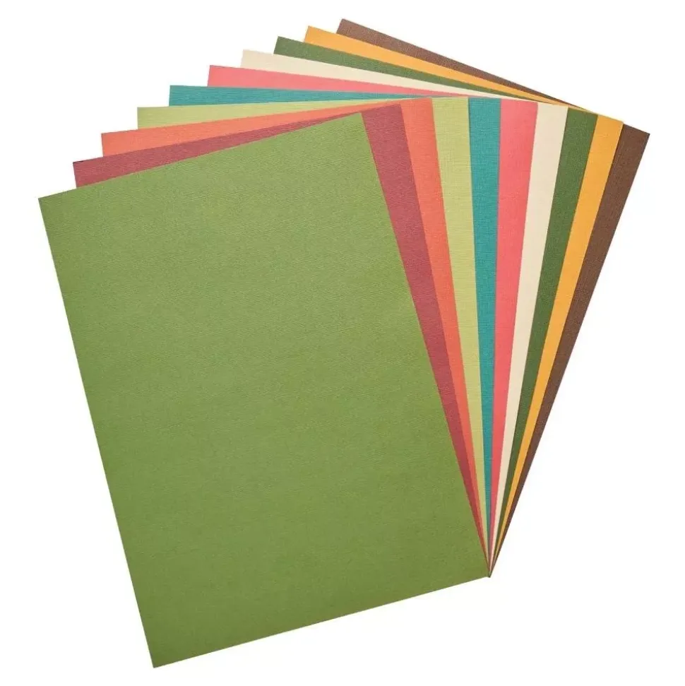 Set 40 cartulinas Surfacez Revealz Sandable Spiced Sizzix 21x29cm