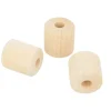 Set 3 cuentas de madera cilíndricas Artemio