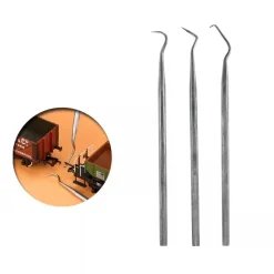 Set 3 curetas de acero inoxidable Vallejo