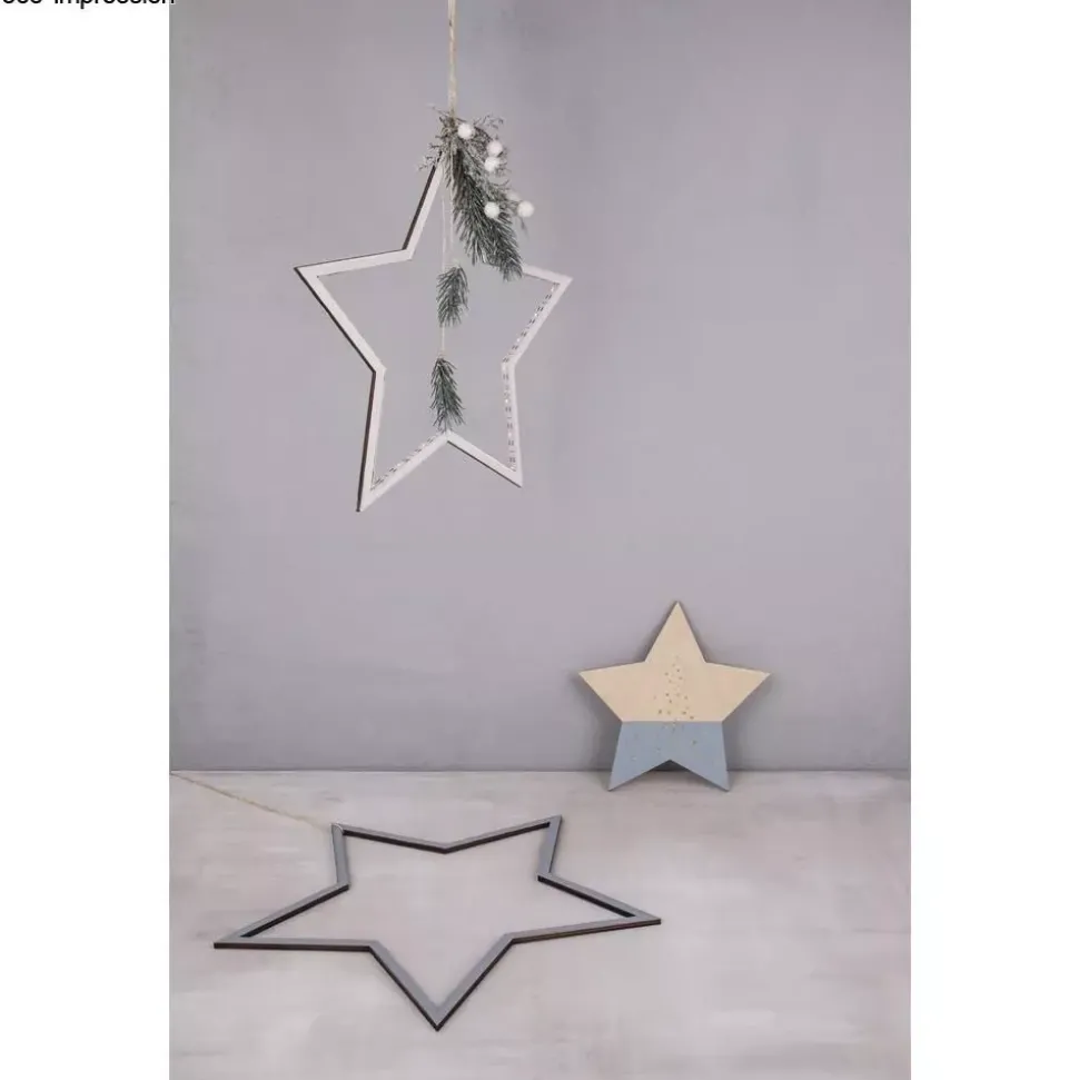 Set 6 Estrellas de Madera Rayher