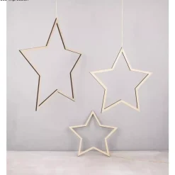 Set 6 Estrellas de Madera Rayher
