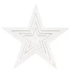Set 4 Estrellas de Madera Blanco Halbach