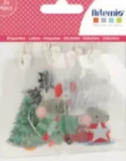 Set 8 Etiquetas en Acetato Once upon a time Artemio