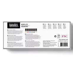 Set 6 Gouache Acrílico Colores Primarios Liquitex 59ml