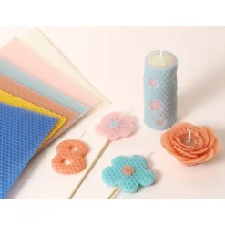 Set 2 hojas de cera Azul Hielo Artemio 20x20cm